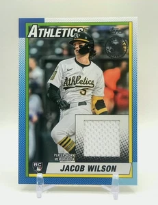 2025 Topps Update Series Jacob Wilson 1990 Topps Baseball Relic RC Athletics  - Bild 1 von 2