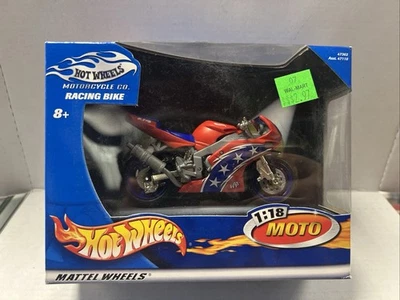 Hot Wheels Moto 1:18 Scale Motorcycle #47362 Racing Bike 2002 Mattel!!! - Image 1 of 2