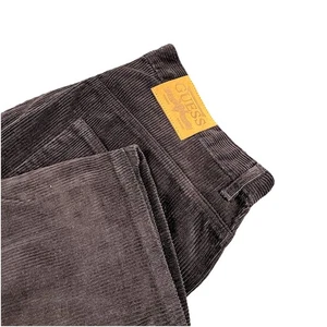 Vintage Guess Jeans Pants Mens 36x31 Black Corduroy Straight Leg Five Pocket 90s - Picture 1 of 9