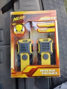 NERF 2012 WALKIE TALKIES----1000 FT. RANGE---PAIR WITH BUILT IN CLIP NIB Read - Picture 1 of 7