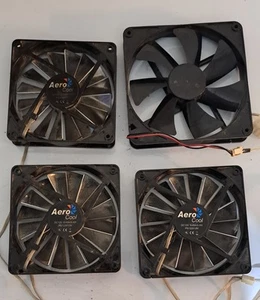 4Pcs Brushless Cooling PC Computer Fan 12V (3 Aero Cool ,1 DC) - Afbeelding 1 van 3