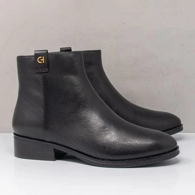 Botín de cuero negro Cole Haan Leigh, talla 8,5 B Foto 1 de 4