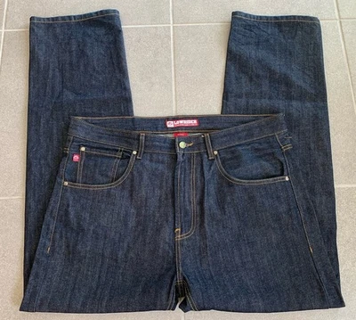 Lowrider бульвар классический джинсовой ткани прямой ноги темно стирка 40 x 32 винтажный Y2K - Изображение 1 из 4