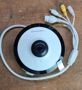 Amcrest 5MP IP Camera POE Security Dome IP5M-F1180EW 360°Indoor Fisheye - Picture 1 of 2