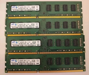 16GB (4 X 4GB) Samsung 4GB DDR3-1600 DIMM M378B5273CH0-CK0 Desktop RAM Memory - Picture 1 of 2