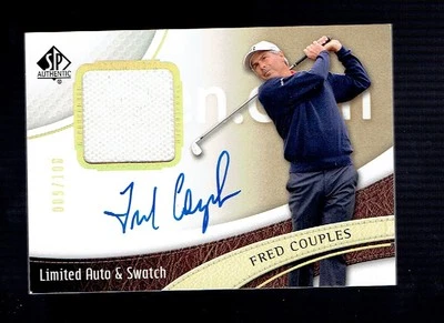 FRED COUPLES 2013 SP Limited Auto  Swatch #48 009/100 - Image 1 of 2