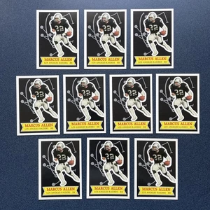 Ten (10) count lot of 1984 Topps Glossy Send-In #1 Marcus Allen - Raiders - Picture 1 of 2