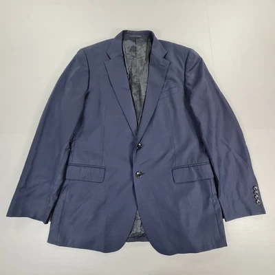 Chaqueta de traje para hombre Jaeger azul marino 42 R blazer de lana de una sola respiración Mayfair Foto 1 de 4
