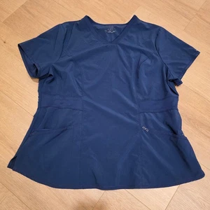 Blusa Médica Para Mujer Cherokee Infinity 2XL Azul Marino Cuello en V CK623A NYPS - Imagen 1 de 8