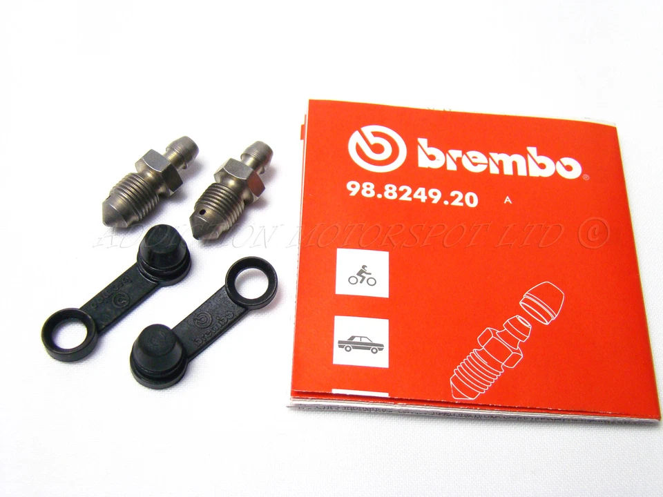 Set of Genuine Bleed Nipple Screws and Dust Caps for Brembo Calipers Porsche  - Image 1 of 1