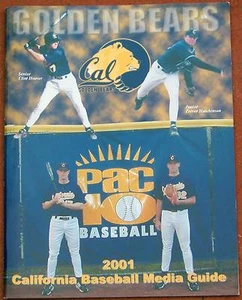2001 CALIFORNIA GOLDEN BEARS NCAA BASEBALL MEDIA GUIDE - Picture 1 of 1