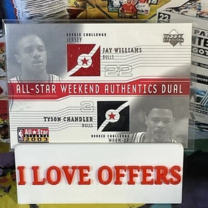 JAY WILLIAMS T.CHANDLER ROOKIE JERSEY 2003/04 UD ALL STAR CHICAGO BULLS C STORE - Picture 1 of 8