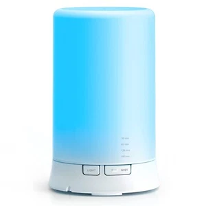 Diffusore di aromi e umidificatore a ultrasuoni con 7 luci LED di colore cang... - Foto 1 di 9