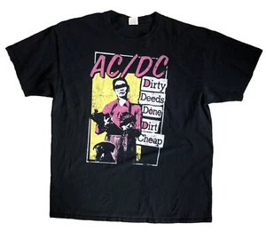 Camiseta negra barata XL de AC/DC Dirty Deeds Done Dirt - Imagen 1 de 7