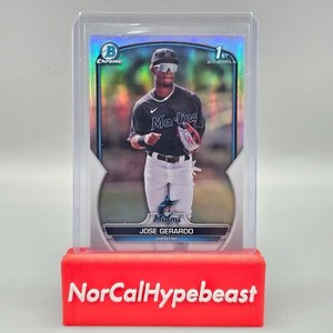2023 Bowman Chrome Baseball Jose Gerardo 1st BCP-195 Refractor Parallel /499 A