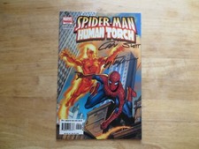 2005 MARVEL SPIDER-MAN HUMAN TORCH # 5 SIGNED 2X DAN SLOTT & TY TEMPLETON, POA
