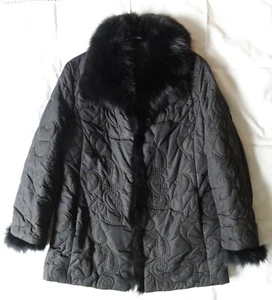 Jacke Damen Winter Concept Echt Pelz Kragen Gr. M - Bild 1 von 6
