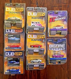 Jada Badge City Heat Fire Dub City Old Skool Kustoms D-Rod$ Cars 1:64 U Pick - Picture 1 of 29