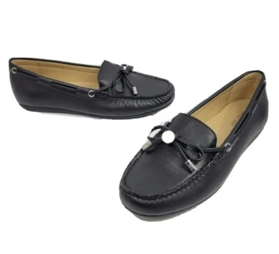 Michael Kors Women's Shoes Daisy Moccasin Flats Back Leather Loafers Size 6 New - Image 1 of 4