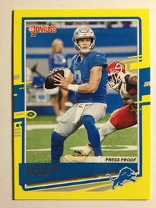 Tarjeta de fútbol americano Panini-Donruss 2020 #96 Matthew Stafford casi nueva/mt nfl - Imagen 1 de 1
