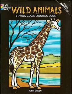 Wild Animals Stained Glass Coloring Book from Dover Publications NEW PB - Picture 1 of 2