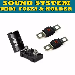 HOLDER+30A AMP MIDI FUSES FOR Littel Fuse DUAL BATTERY AND MEGA SOUND SYSTEMS - Picture 1 of 4