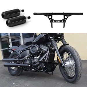 Front & Upper Crash Bar For Harley Sportster Custom XL1200C Low XL1200L 2004-20 - Foto 1 di 17
