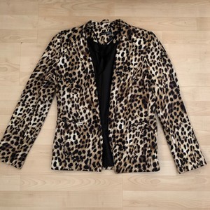 leopard print blazer next