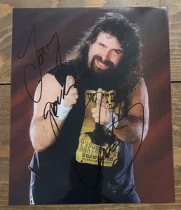 Foto firmada de Mick Foley de 8x10 luchador - Imagen 1 de 2