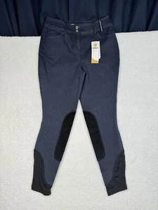 NEW - NOBLE EQUESTRIAN Women’s Riding Full Seat Breeches Stretch Denim Pants 28 - Picture 1 of 17