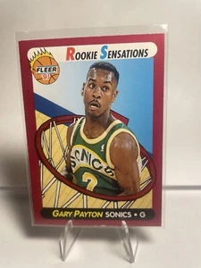 Fleer Gary Payton Rookie Sensations 1991 RC 9 de 10 - Imagen 1 de 2