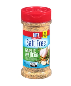 McCormick Salt Free Garlic and Herb Seasoning, 4.37 oz Free Delivery (Pack of 1) - Picture 1 of 6