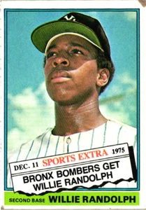 1976 Topps - Traded #592T Willie Randolph (RC) - New York Yankees - Picture 1 of 2