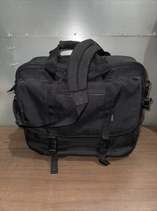 LLBean Ballistic Luggage Briefcase Luggage Navy Black - Picture 1 of 12
