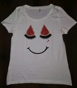 ONLY Damen Mädchen T-Shirt Shirt Gr. M neuwertig Melonenmotiv - Bild 1 von 3
