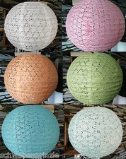 Lochmuster Lampenschirm Rund Japankugel Papier Kugel Papierlampe Papierleuchte 