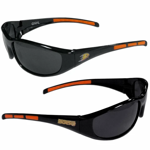 Anaheim Ducks Officially Licensed 3 Dot Wrap Sunglasses NWT NHL Unisex Cover