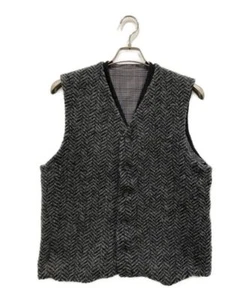 S Layered Wool Knit Vest - Picture 1 of 9