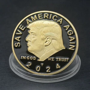 2024 President 45U1A2 3FA4E Save America Again Eagle Challenge Coin Collect Gift - Bild 1 von 1