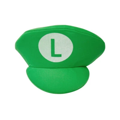 Halloween Costume Super Mario Hat All Ages Cosplay Prom Red & Green Mario Hat - Image 1 of 4