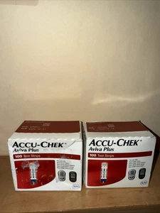 Accu-Chek Aviva Plus Diabetic Glucose Test Strips 200 CT. 12-2024 02-2025. - Picture 1 of 4