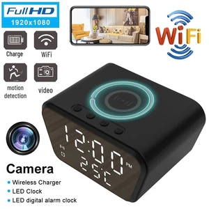 Wirelss Charger with LED Digital Alarm Clock Support Wifi Smartphone Connection - Picture 1 of 19
