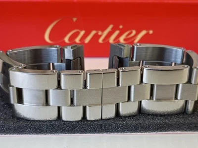 Auténtico brazalete Cartier Roadster de acero inoxidable de 19 mm con caja💥como nuevo💥mejor oferta Foto 1 de 4