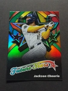 JACKSON CHOURIO 2025 Topps Chrome Future Stars Refractor Insert #FS-4 Brewers - Picture 1 of 2