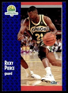 Fleer Ricky Pierce Seattle SuperSonics #195 1991-92 - Imagen 1 de 2