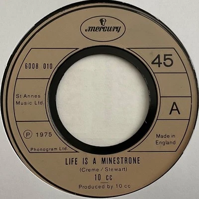 10cc - Life Is A Minestrone - 7” Vinyl Single (3) - Image 1 of 3