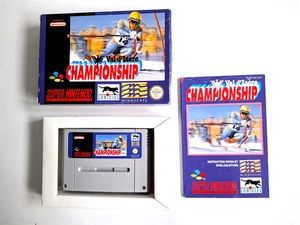 Original Super Nintendo SNES Spiel OVP boxed Val d'isere Ski Championship RAR! - Bild 1 von 7