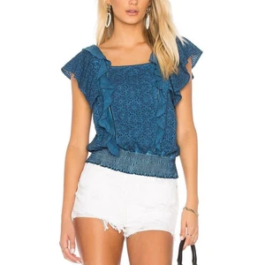 Top Young Fabulous & Broke X Revolve Ojales Volantes Caribeño Ahora Calado Volantes - Imagen 1 de 6