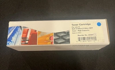 Cartucho de tóner de repuesto cian Media Sciences para Dell 2130cn/2135cn Foto 1 de 3