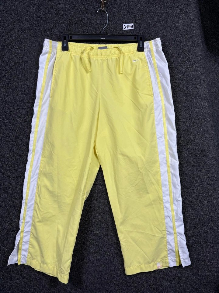 Pantalones Nike Niños Talla L (12-14) Amarillo Blanco Pista Atlético Tearaway Retro Y2K Foto 1 de 4
